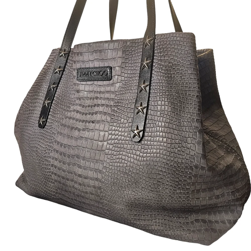 JIMMY CHOO LEATHER TOTE - Picture 1 of 12